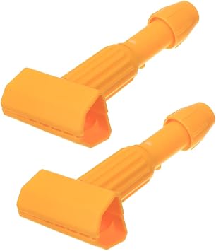 Commercial Mop Clamps-Quick Change Head Mop Handle -Heavy Duty Mop Head Replacement Holder Change Mop Handle -Commercial Gripper Mop Wet Mop HandleKL-ZJ-Yellow