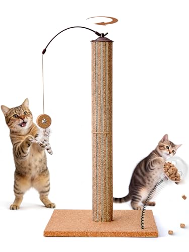Rascador para Gatos Natural de Corcho y Cartón 26" miniatura 1