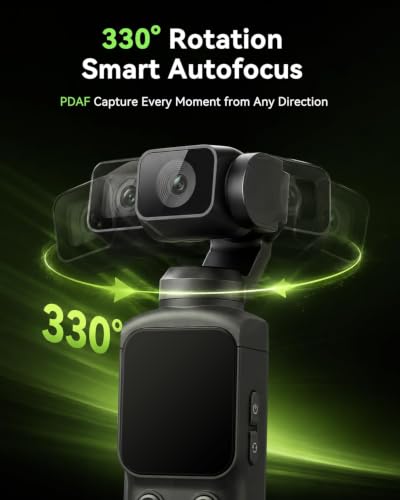 Image of 4K Digital Camera for Vlogging and Beginner Creators, Handheld Video Camera with PDAF Autofocus, 330 AI Face Tracking, WiFi App Control, Webcam and Touch Screen (Jet Black)