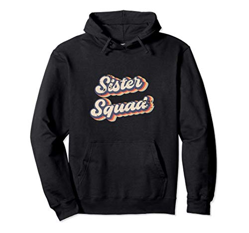 Sister Squad Vintage Rainbow Sudadera con Capucha