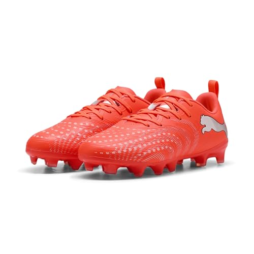 Botas de fútbol para césped natural y artificial PUMA Future 9 Play Jr en rojo talla 33 2
