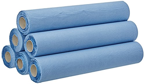 LCH Drap Examen Bleu Plastifié 50 x 115 cm Carton de 6 Rouleaux