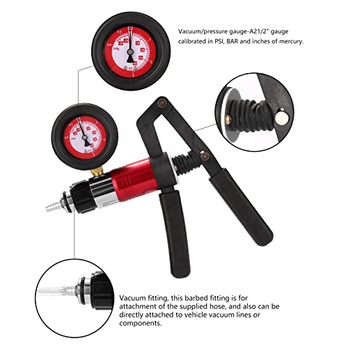 Beduan 1YF-00131-BBK 23Pcs Brake Bleeder Kit Hand Held Vacuum Pump Tester thumb #2