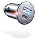 AINOPE 67.5W 99% Unsichtbar Super Mini Zigarettenanzünder USB C 12v USB Adapter Auto Ladegerät Stecker Kfz Ladegerät USB C für iPhone 16/15/14/13/Pro Max Plus iPad, Samsung S25 S24