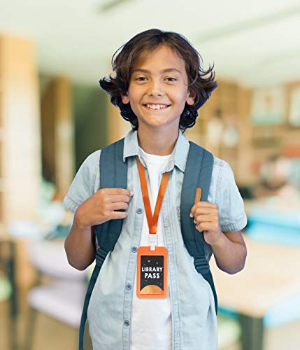 Fun-Plus Hall Pass Lanyards Unbreakable Plastic School Passes Set For Teachers And Classroom Supplies Including Hall Passes Of Nurse, Restroom, Library, Office(6 Pack) #TOP4