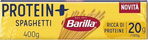 Barilla Pasta Spaghetti Protein+, Pasta Proteica di Semola di Grano Duro con Proteine di Piselli, 400 g