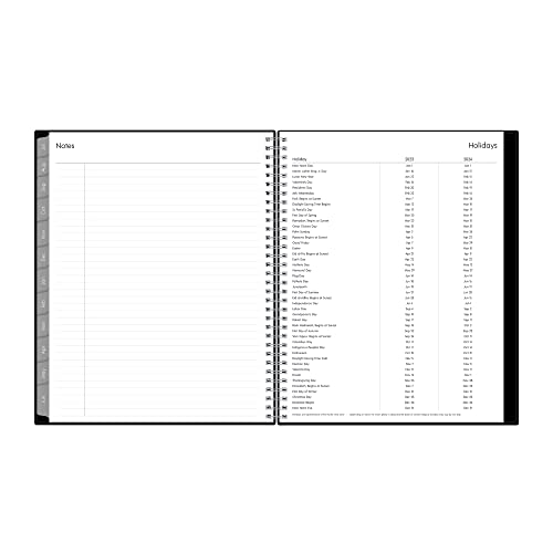 Blue Sky 2023-2024 Academic Year Weekly And Monthly Planner, 8.5" X 11", Flexible Cover, Wirebound, Enterprise (144719) #TOP7