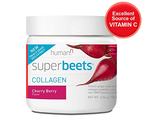 HumanN SuperBeets Collagen Concentrated Non-GMO Beetroot Healthy Skin Supporting Supplement (Cherry Berry Flavor, 6.56-Ounce,1-Pack) - Thumbnail 3