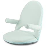 Nnewvante Floor Chair with Back Support and Armrest 42 Angles Adjustable Washable Floor Seat Folding