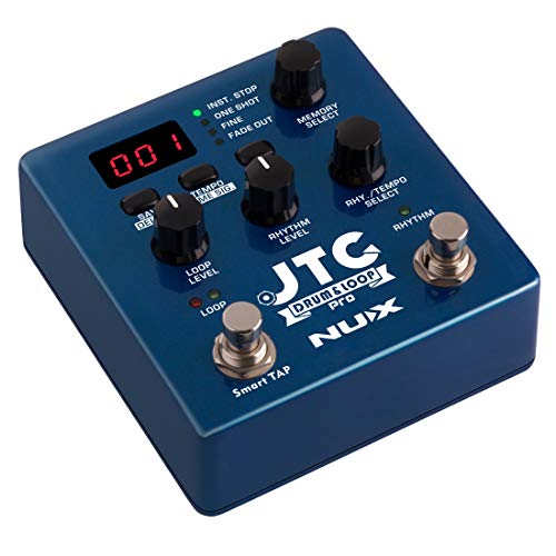 Nux Jtc Pro Drum Loop Pro Dual Switch Looper Pedal 6 Hours Recording Time 24-Bit And 44.1 Khz Sample Rate #TOP2