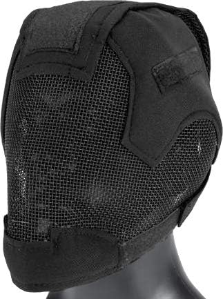 Evike Airsoft - Matrix Striker Headpro Full Face Carbon Steel Mesh Face Pro (Color: Black)