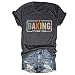 Funny Baking Shirt Womens Baking It's How I Hug T-Shirt V Neck Graphic Baking Lover Shirts Cute Baking Mom Tee Tops Dark Grey