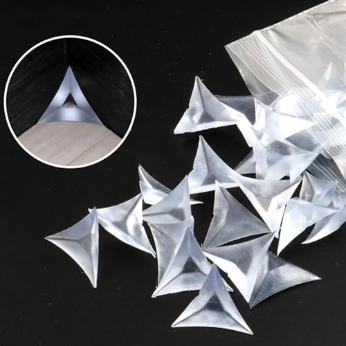 Image of 100Pcs Corner Dust Guards Reusable Drawer Corner Sticker PVC Three-Dimensional Design Hand Tools