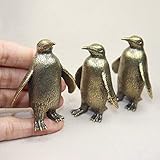 Massives Messing, Schwerer antarktischer Pinguin, Statue, Schreibtisch, Ornament, Tee, Haustier, Briefbeschwerer, Vintage-Dekoration, Kunsthandwerk (Color : OneColor)