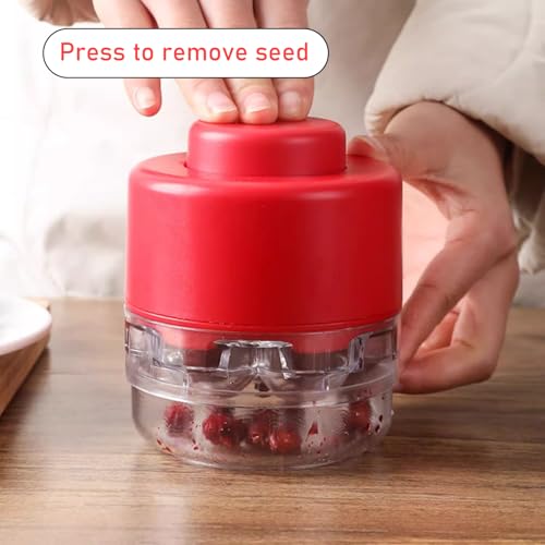 Sufeasdf Creativity Cherry Pitter Tool For Multiple Cherries Seed Remover Quick And Effortless Removal Suitable For Kitchen, Cake Shops And Fruit Salads thumb #3