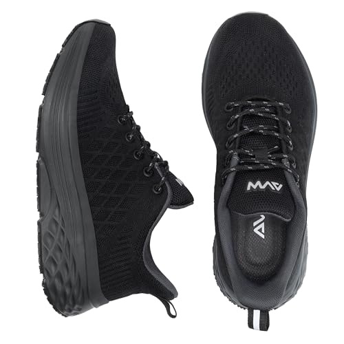 Image of AVW Womens Non Slip Work Shoes Water Resistant Walking Sneakers Food Service Chef Kitchen Shoes