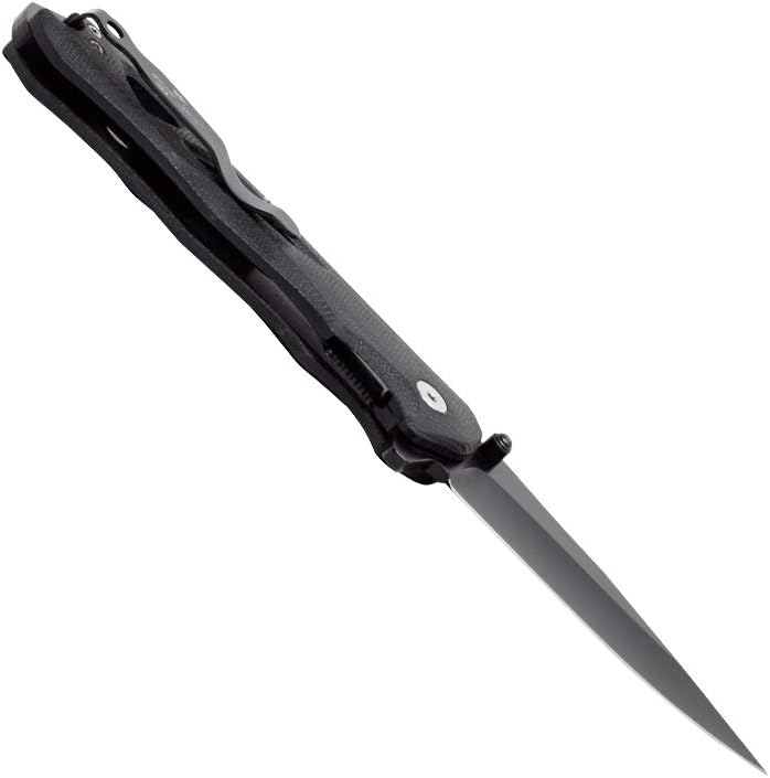 Bear OPS Rancor II Modified Drop Point Blade, CPM-S30V Steel, Black G10 Handle, Tip Down Carry Pocket Clip, Precision Ball Bearing(MC-400-B4-B-S35)