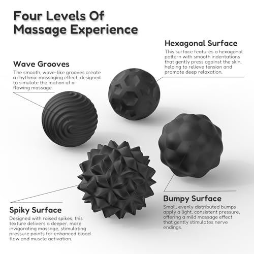 Image of Magnetic Sensory Fidget Ball Toy Silicone-Coated Stress Relief Balls Ideal for Adults Teens Relieve Stress Boost Focus (Black)