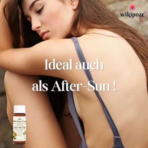 Rasieröl Damen gegen Eingewachsene Haare, Körperöl für die Rasur & nach der Haarentfernung mit Sonnenblumen, Kamille & Lavendel, After Shave Damen anti Rasierpickel Intimbereich After Wax Oil