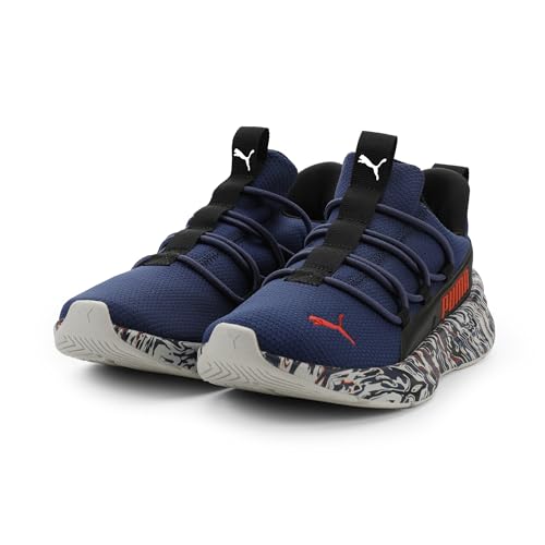 Image of PUMA Unisex-Child One4All 2.0 Slip On Shoes, Blue Jewel-Fierce Red SS26, 5.5, Big Kid