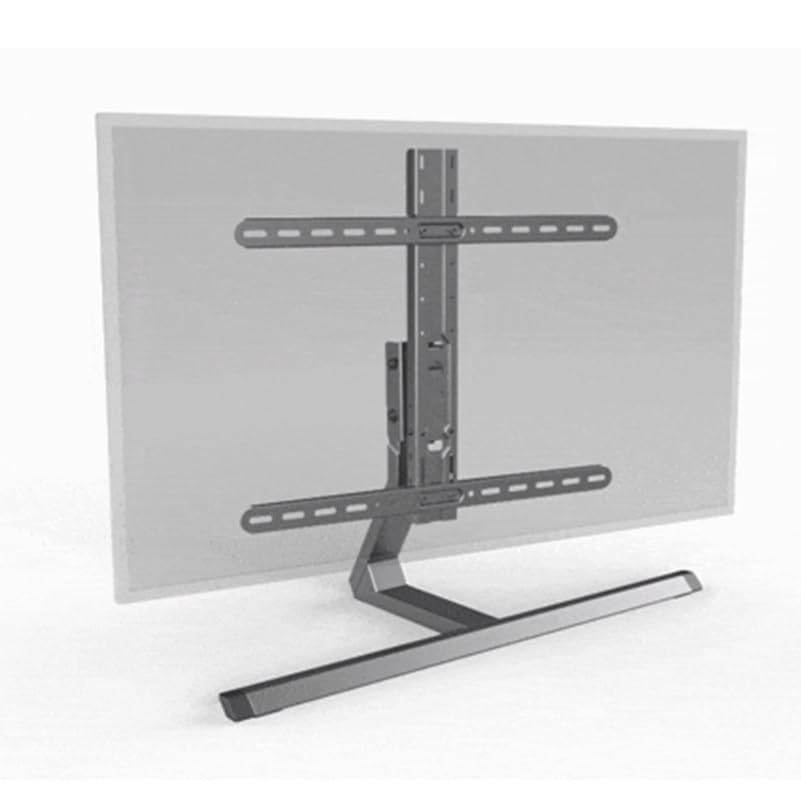 Support TV de bureau rotatif sans perçage avec hauteur réglable pour grand écran