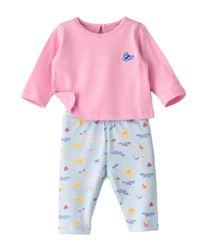 Tiny Hug Newborn Girls Tinyhug Printed Pyjama Set