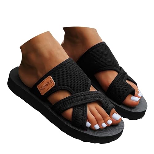 Sandals for Women Comfortable Breathable Mesh Flip Flops Fashion Open Toe Sport Sandal Summer Casual Flat Sandals Outdoor Lightweight Walking Shoes Vacation Beach Slippers2