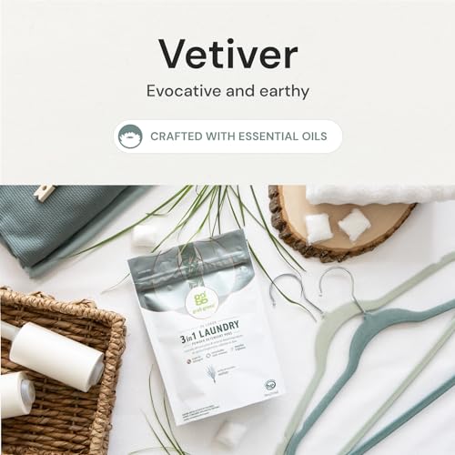 Grab Green 3-in-1 Laundry Detergent Pods, Vetiver Scent, Plant and Mineral Based, Superior Cleaning Power, Stain Remover, Brightens Clothes, 60 Count by Grab Green - Image 5