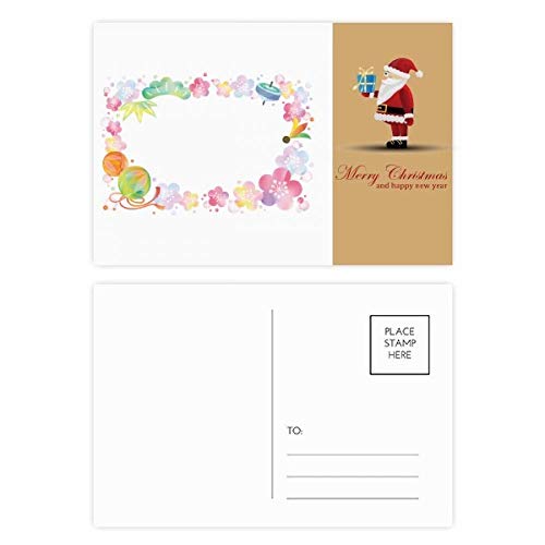 Cartes postales Gyroscope Sakura et motif géométrique de Noël pour vœux