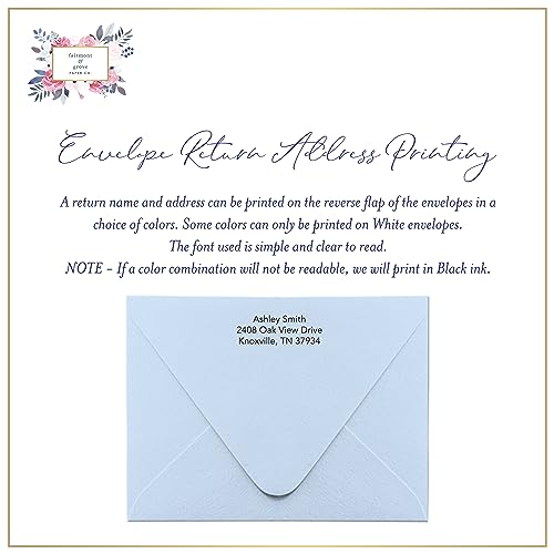 Personalized Note Cards Stationery for Men with Name and Double Line Border - Custom Stationary Set with Envelopes - Flat A2 Custom Notecards, Choose your Colors and Set Size