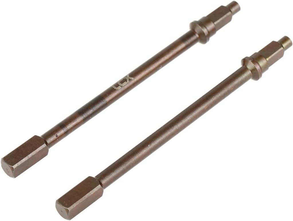 LCX 1/18th RC Crawler Car Hard Steel Rear Axle Straight Axle Shaft Drive Shaft for RC Car Axial Capra Unlimited Trail Buggy UTB18, Upgrades Parts Accessories (Straight Axle Shaft)
