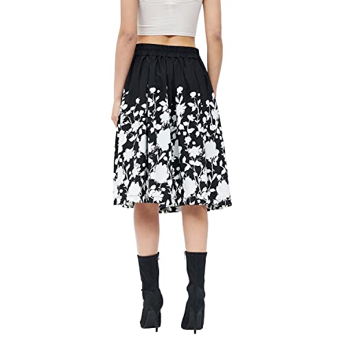 Image of Harpa Women Crepe Western Midi Skirt