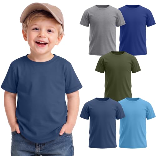 Vinsatin - Vinsatin Baby Boys T-Shirts (5 Pack) - 5-Color Variety, Size 5T - Best Deal on Amazon