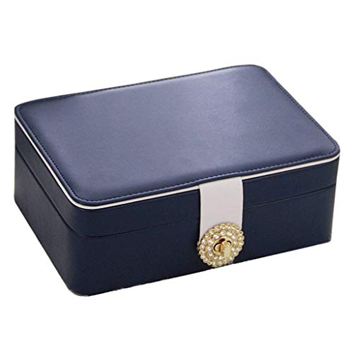 Preisvergleich Produktbild Giow Pu schmuckschatulle Leder schmuckschatulle 2 Schichten abnehmbare partition Haushalt weibliche kleine Helfer 3 Farbe optional