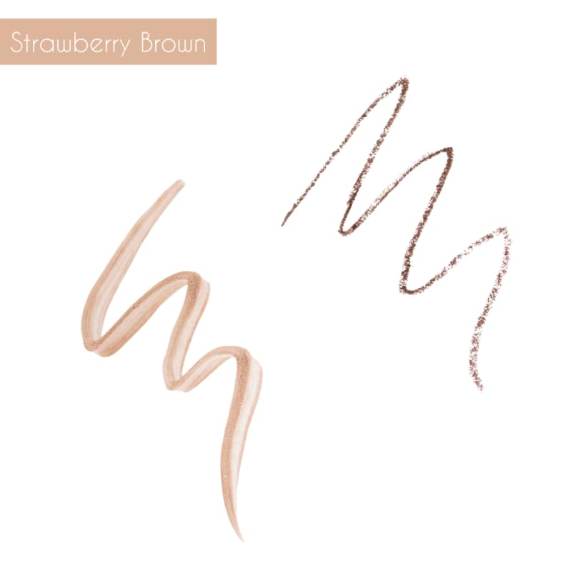 BPerfect x Mrs Glam, Carved Out Duo Brow Carving Pen, 2-in-1 Brow Crayon & Micro-Liner, Shade: 03 Strawberry Brown - Image 3