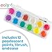 Ooly Chroma Blends Pearlescent Watercolor Set, 12 Colors, Watercolor Pack for Creative Kids and Adults, Vibrant Colors in a Portable Case, Art Supplies for Ages 6 and Up, Brush Included