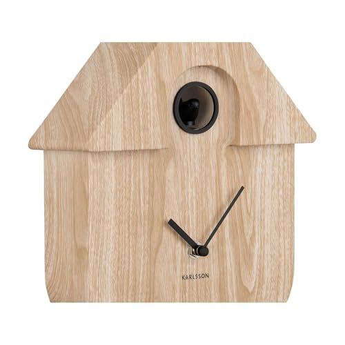 Horloge coucou Karlsson bois clair au design épuré haut de gamme