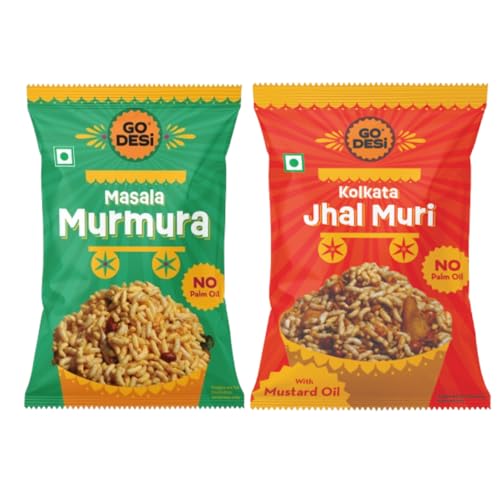 Image of GO DESi Kolkata Jhalmuri, Masala Murmura, No Palm oil 100g x 2
