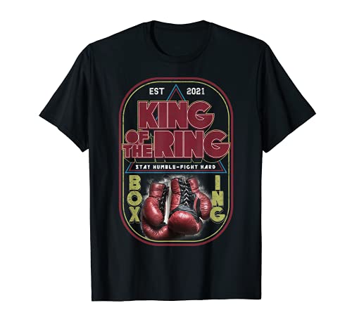 Boxing Vintage Retro Style King of the Ring Boxer Gloves Camiseta