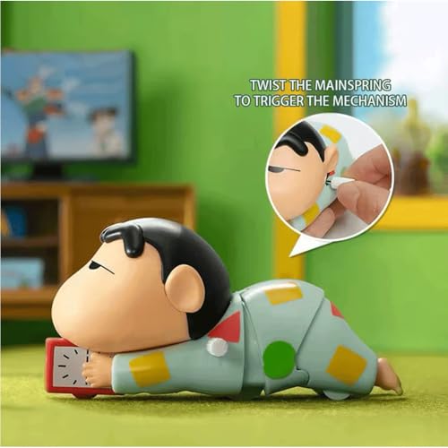 Image of Zinnia Shinchan Toy for Kids, Crawling Shinchan Action Figure Movable Toy for Babies, Key Operated Wind Up Toys for Kids