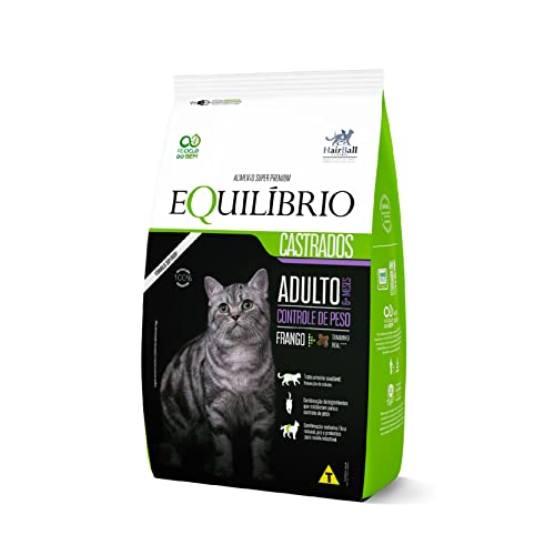 Equilíbrio Super Premium Gatos Ração Gatos Equilibrio Adulto Castrado Frango 1 5Kg