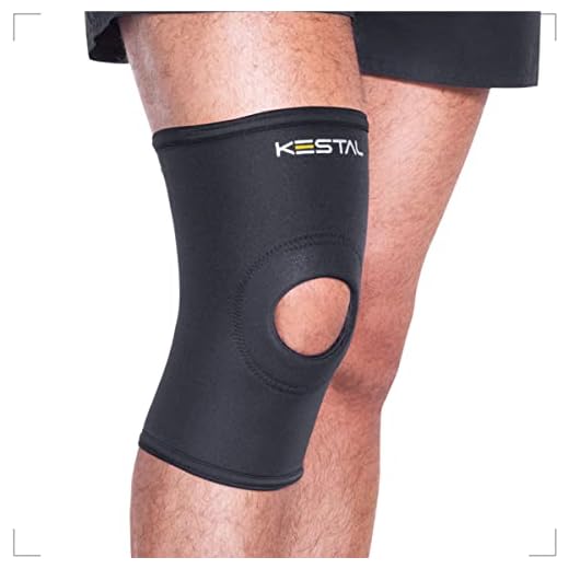 Kestal Joelheira Com Orifício E Reforço Patelar Preta M