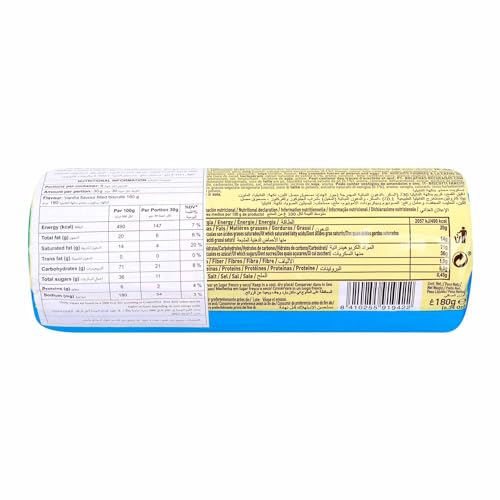 Elgorriaga Vanilla Flavored Filled Biscuit, 180 g