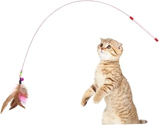 iplusmile 2 Peças De Brinquedos Para Gatos Brinquedos Para Gatinhos Varinha De Brinquedo Para Gatos Brinquedos De Pesca Interativos Produtos Para Gatos Brinquedos Interativos Para