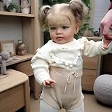 ROSHUAN Muñecas de bebé Reborn de tamaño Grande de 26 Pulgadas, muñecas de bebé recién Nacidas de la Vida Real, Pelo Rubio, Cuerpo de Tela Suave con Peso Que se ve, muñeca de bebé Real, muñeca