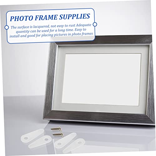 Image of OSALADI 100pcs Tablet Picture Frame Hardware Plastic Picture Turn Buttons Frame Clip Board Hanger Hooks for Plastic Hangers Photo Photo Buttons Fixing Clips No Trace