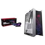 asus rog strix helios colore bianco in bundle con sostegno per schede video rog herculx