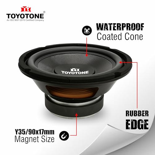 Image of 6.5 inch HI-FI Subwoofer | Waterproof Coated Cone | Copper Coil of 8 Ohms | V3 Long Strokers | Rubber Edge | Y35 90 * 17 MM Magnet (6INCH-60W-IMP-SUBWOOFER)