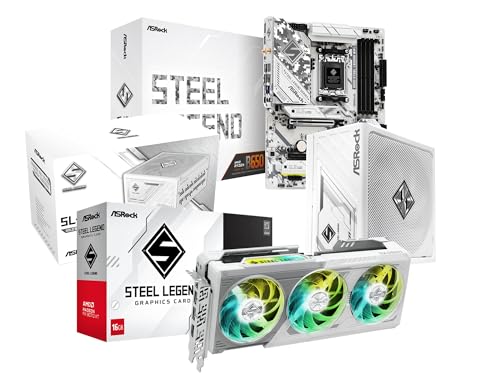 Radeon RX 9070 XT steel legend 16GB ホワイト Amazon.com: ASRock Radeon RX 9070 XT Steel Legend 16GB, B650 Steel
