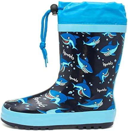 Wellygogs Kids Shark Print Wellington
